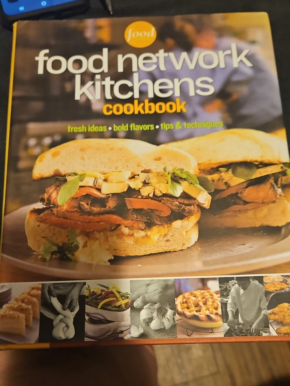 Food Network Kitchens Cookbook — Yellow & Brown Sandwich Cover